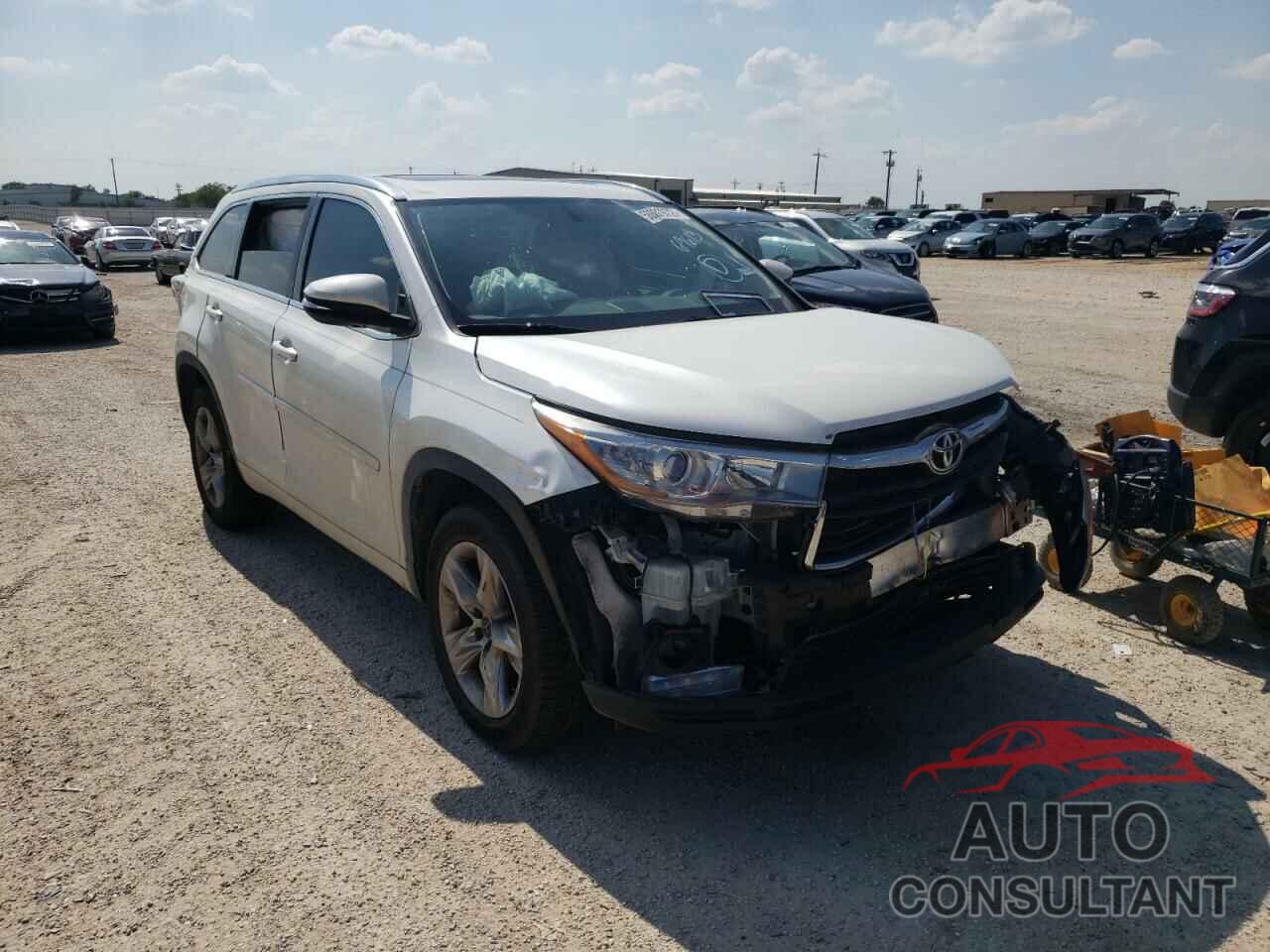 TOYOTA HIGHLANDER 2016 - 5TDYKRFH1GS184614