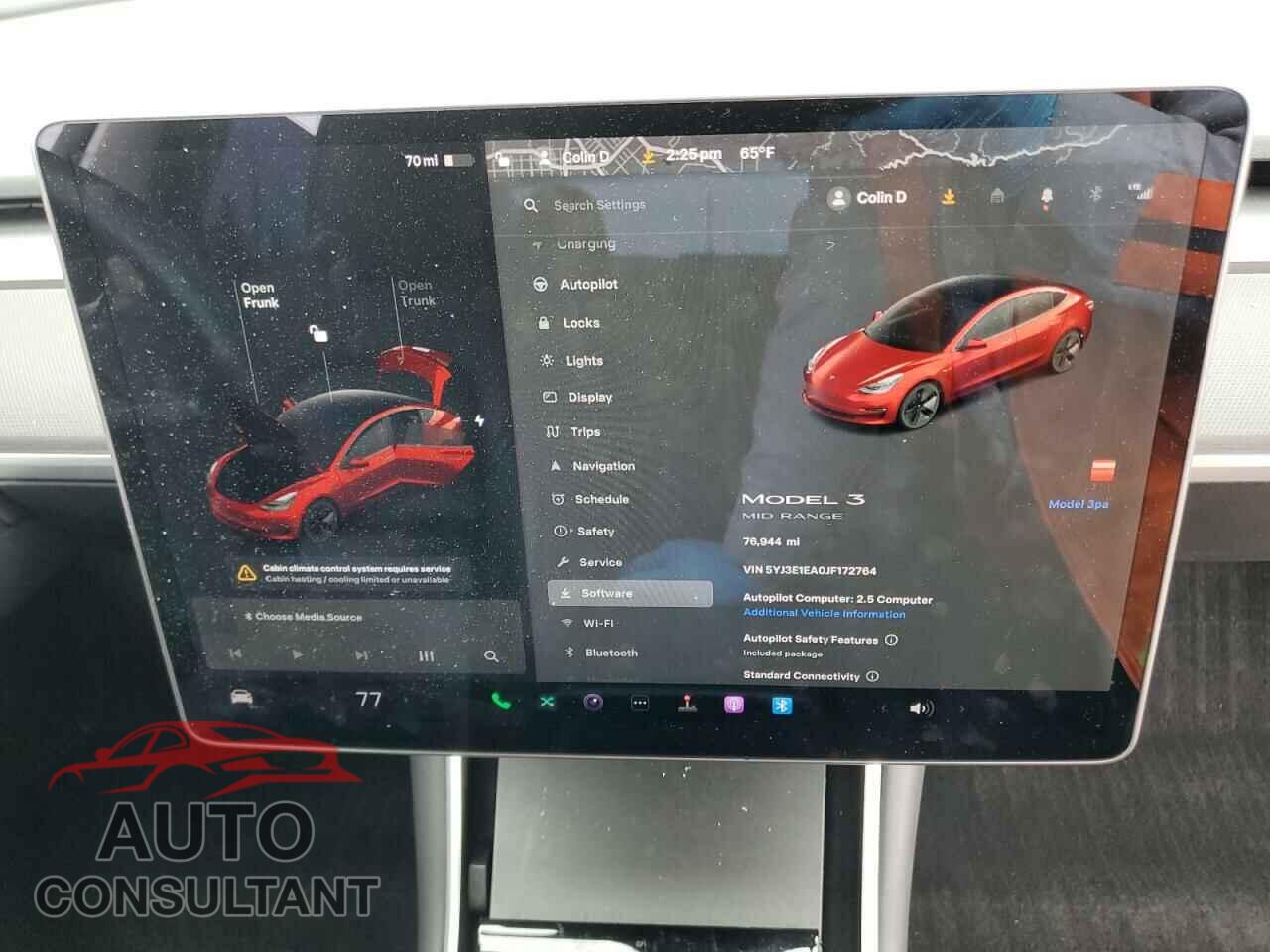 TESLA MODEL 3 2018 - 5YJ3E1EA0JF172764