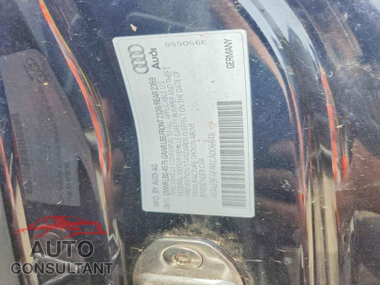 AUDI A5 2012 - WAU3FAFR4CA006645