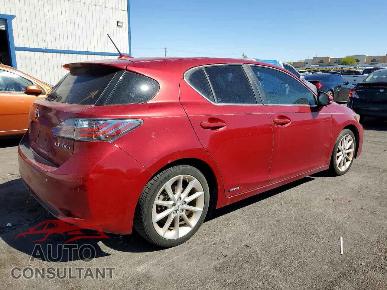 LEXUS CT 200 2012 - JTHKD5BHXC2080203