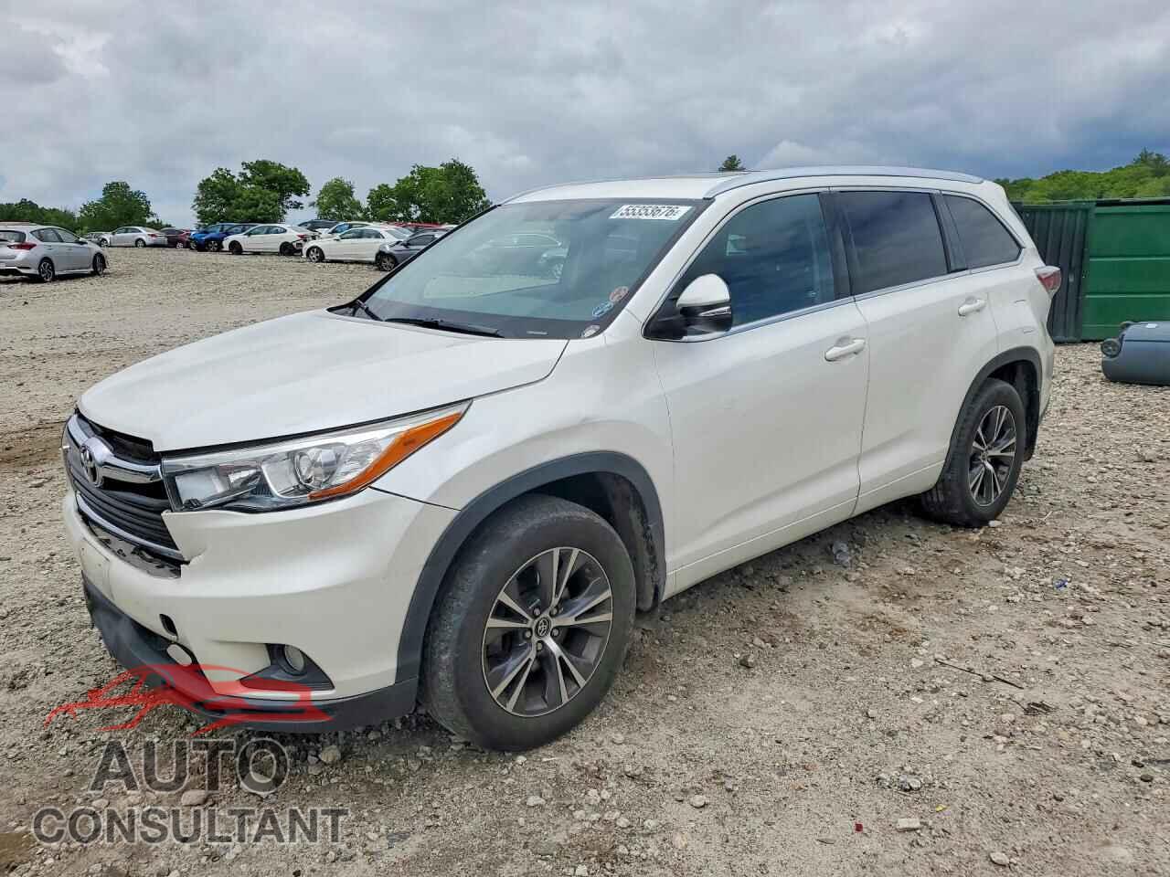TOYOTA HIGHLANDER 2016 - 5TDJKRFH7GS301002