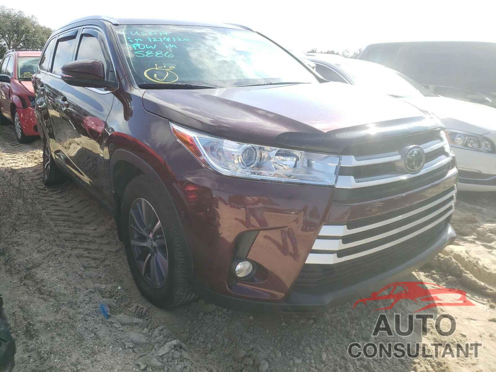 TOYOTA HIGHLANDER 2019 - 5TDKZRFH0KS302940