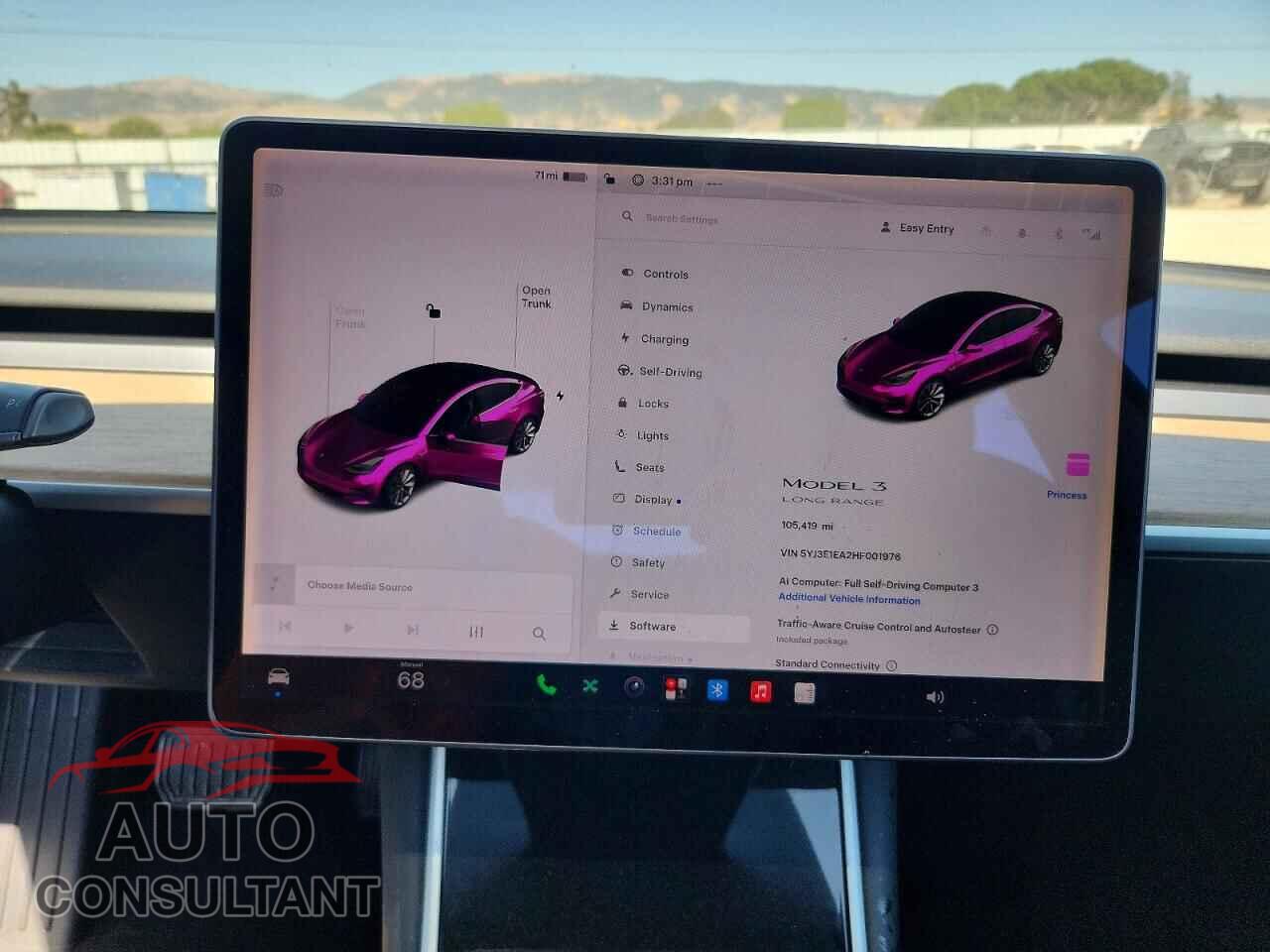 TESLA MODEL 3 2017 - 5YJ3E1EA2HF001976