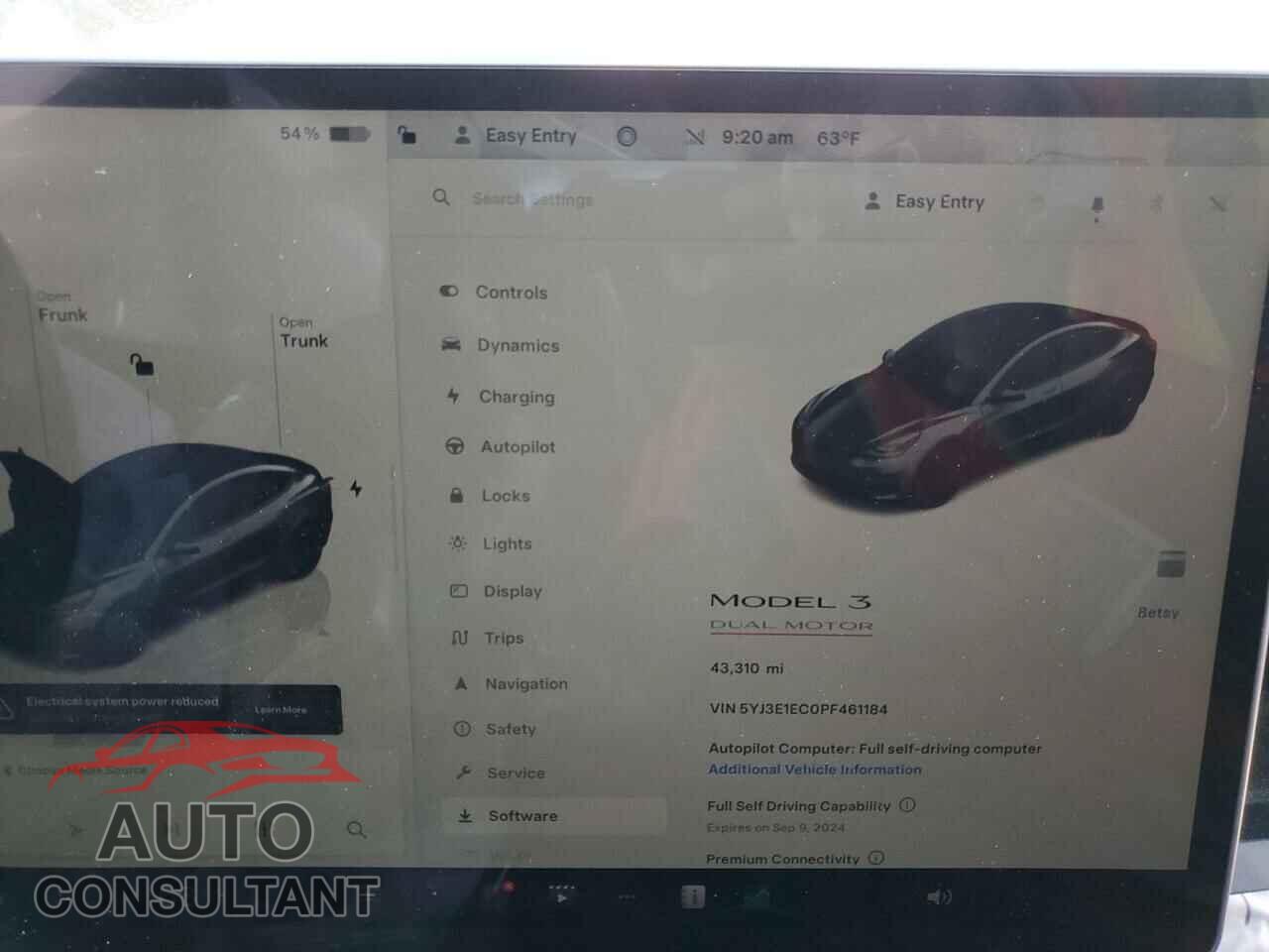 TESLA MODEL 3 2023 - 5YJ3E1EC0PF461184