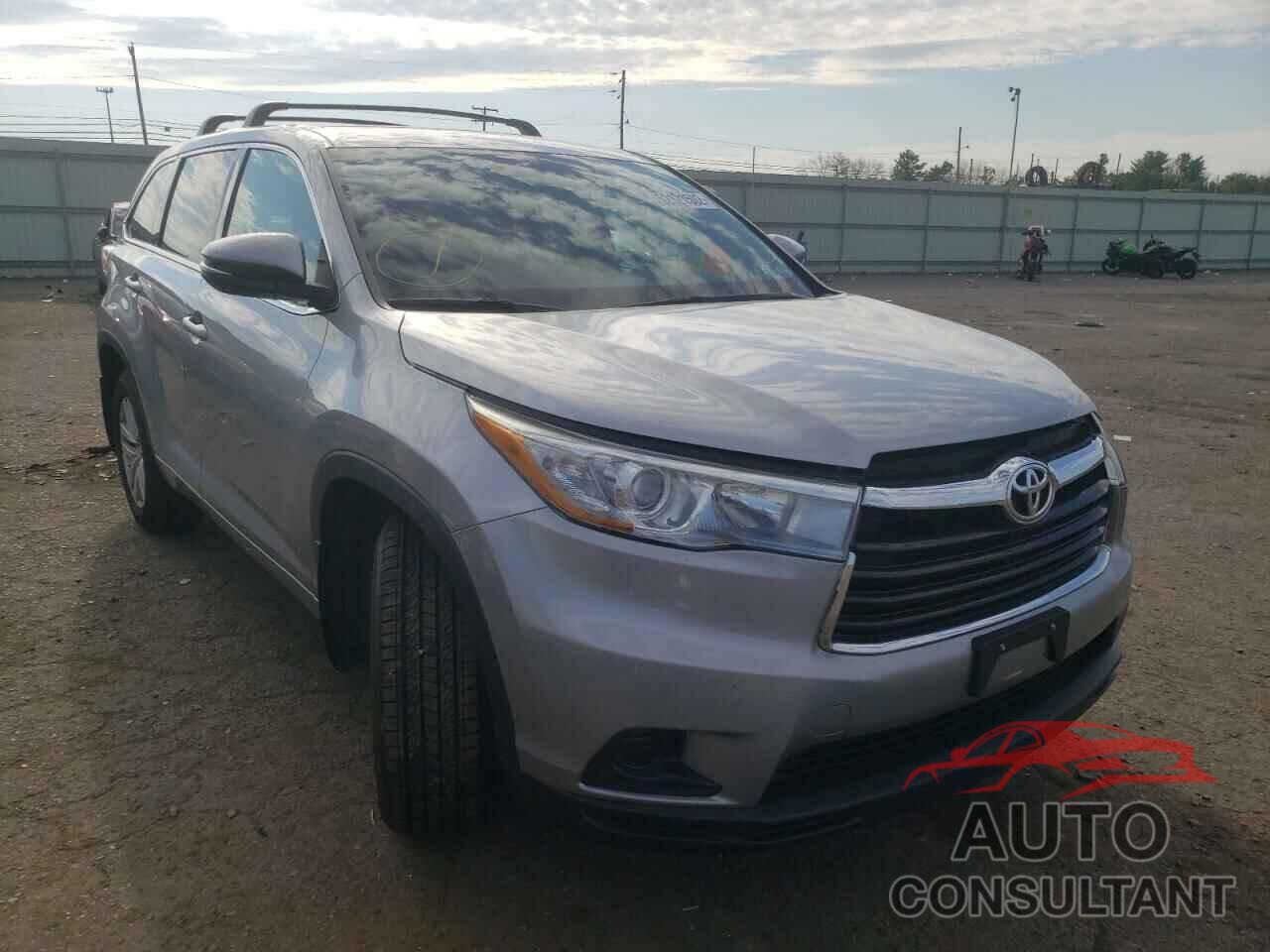 TOYOTA HIGHLANDER 2016 - 5TDBKRFH8GS355493
