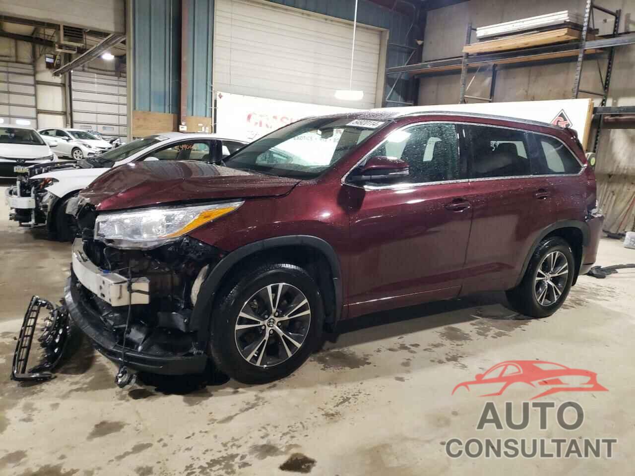 TOYOTA HIGHLANDER 2016 - 5TDJKRFH9GS264583