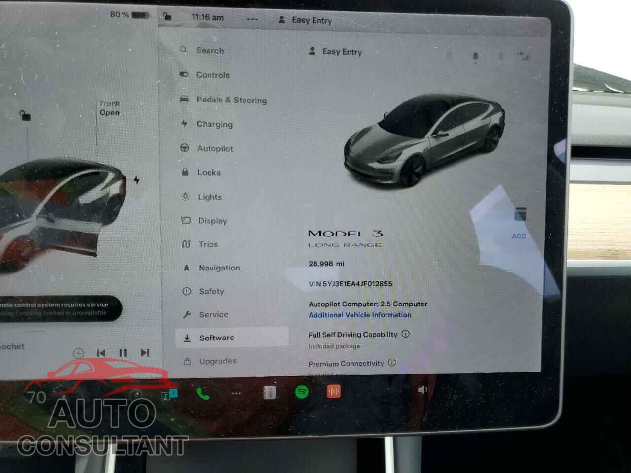 TESLA MODEL 3 2018 - 5YJ3E1EA4JF012855
