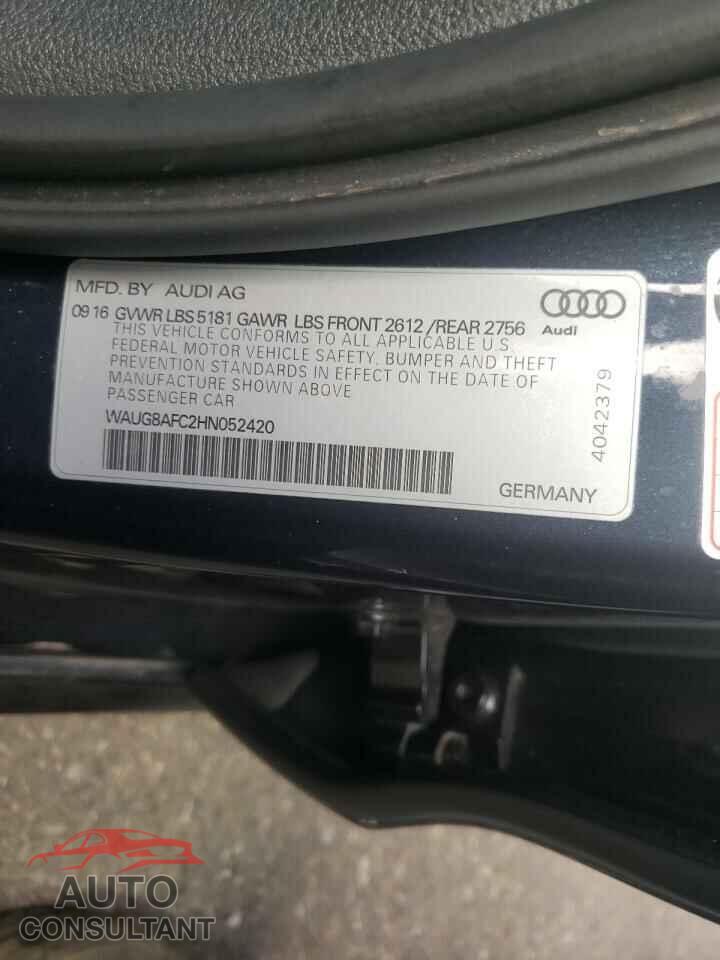 AUDI A6 2017 - WAUG8AFC2HN052420