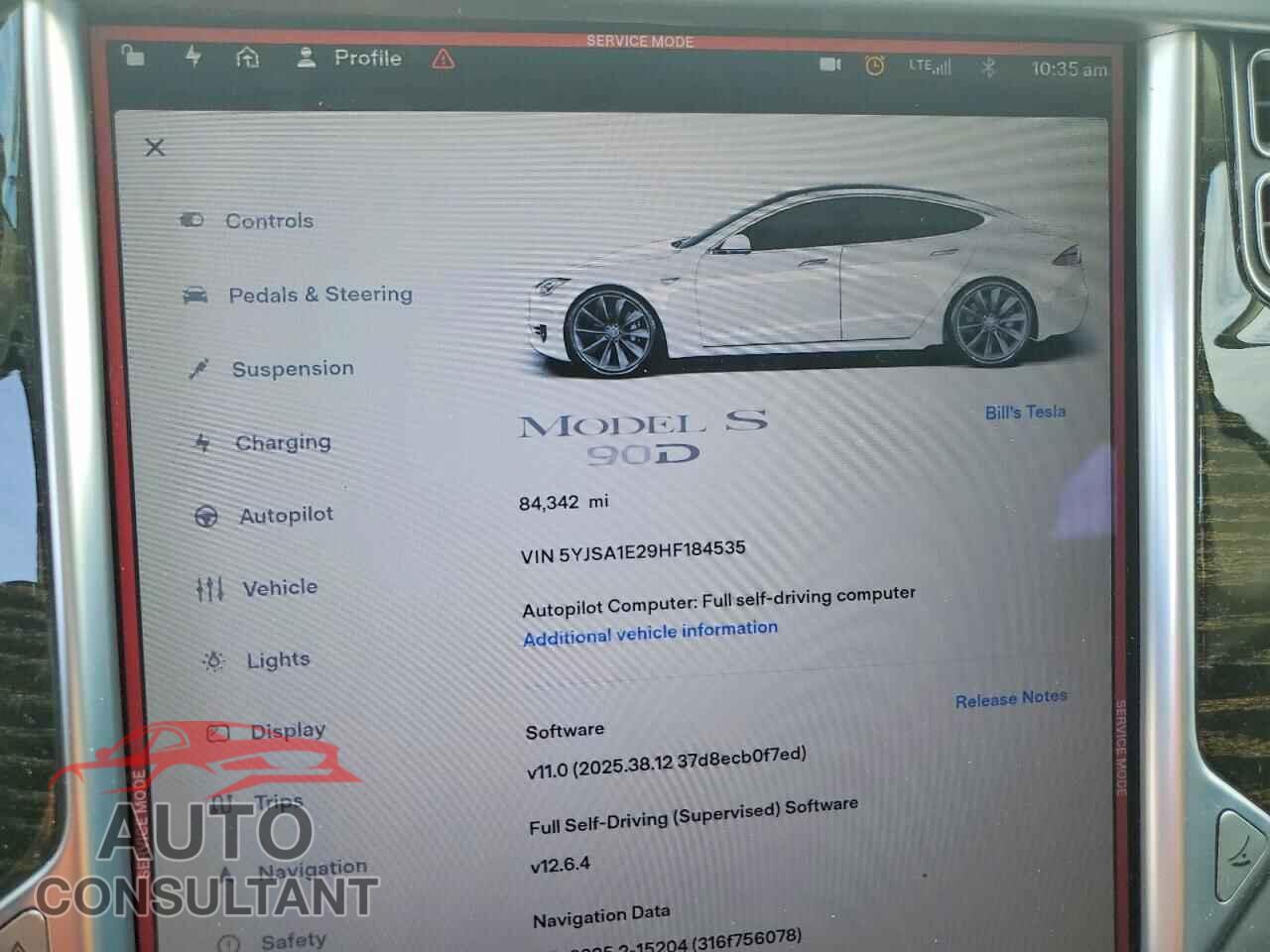 TESLA MODEL S 2017 - 5YJSA1E29HF184535