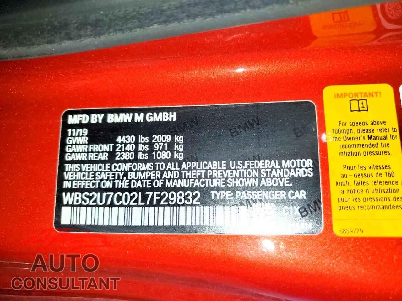 BMW M2 2020 - WBS2U7C02L7F29832