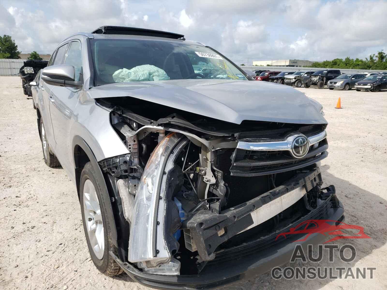 TOYOTA HIGHLANDER 2016 - 5TDDKRFH1GS346756