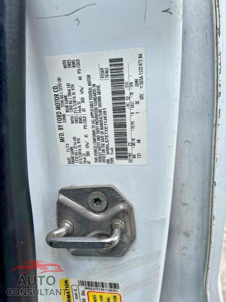 FORD TRANSIT 2014 - NM0LS7E7XE1136351