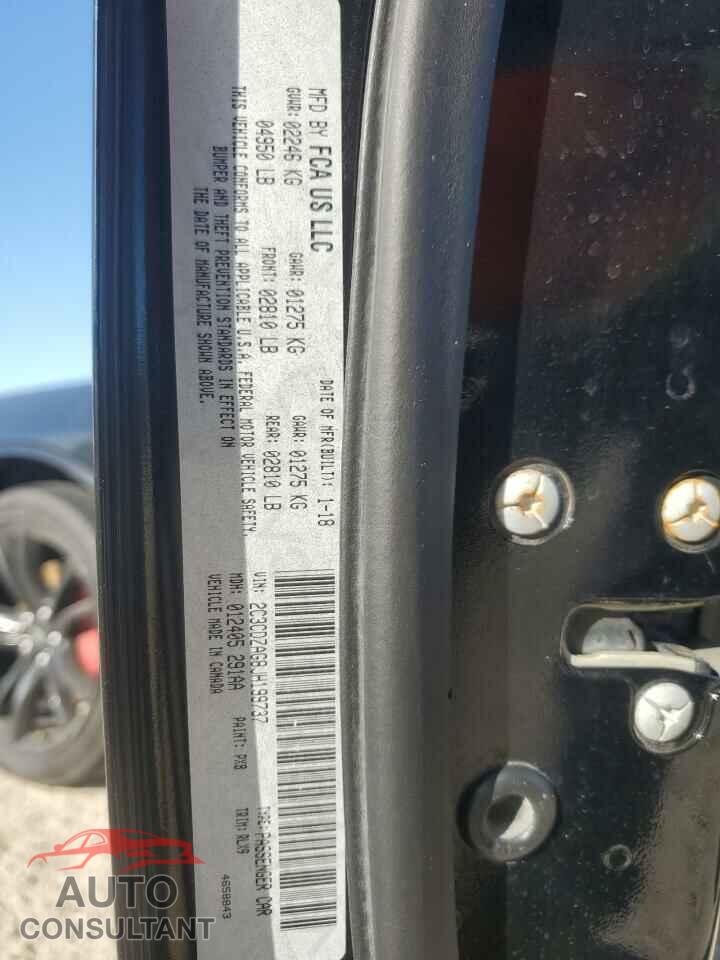 DODGE CHALLENGER 2018 - 2C3CDZAG8JH199737