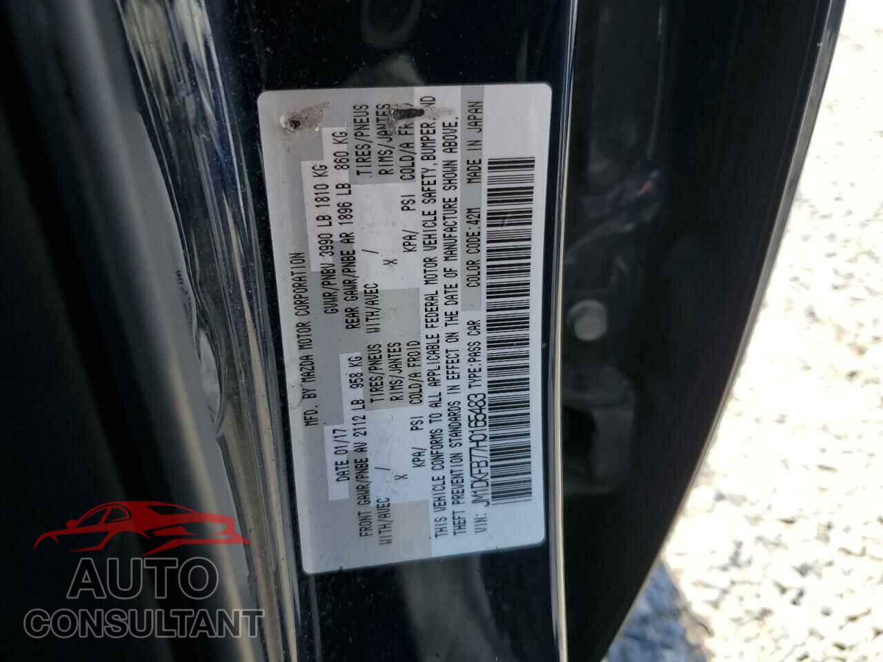 MAZDA CX-3 2017 - JM1DKFB77H0165483