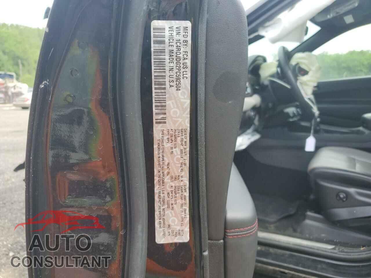 DODGE DURANGO 2023 - 1C4RDJDG2PC592504