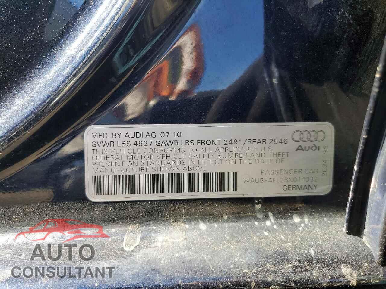 AUDI A4 2011 - WAUBFAFL2BN014032