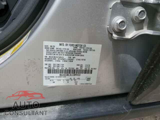 FORD ECOSPORT 2020 - MAJ6S3KL3LC389433