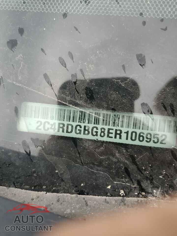 DODGE CARAVAN 2014 - 2C4RDGBG8ER106952
