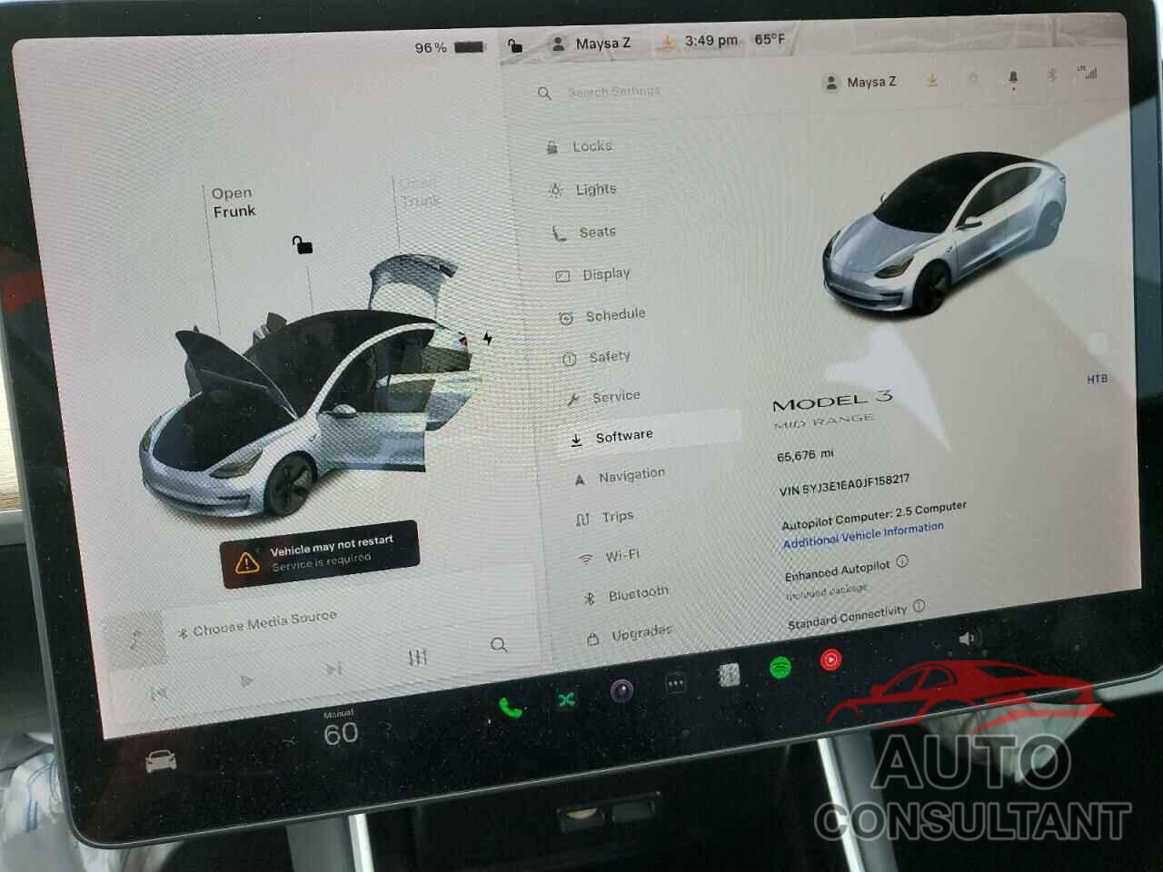 TESLA MODEL 3 2018 - 5YJ3E1EA0JF158217