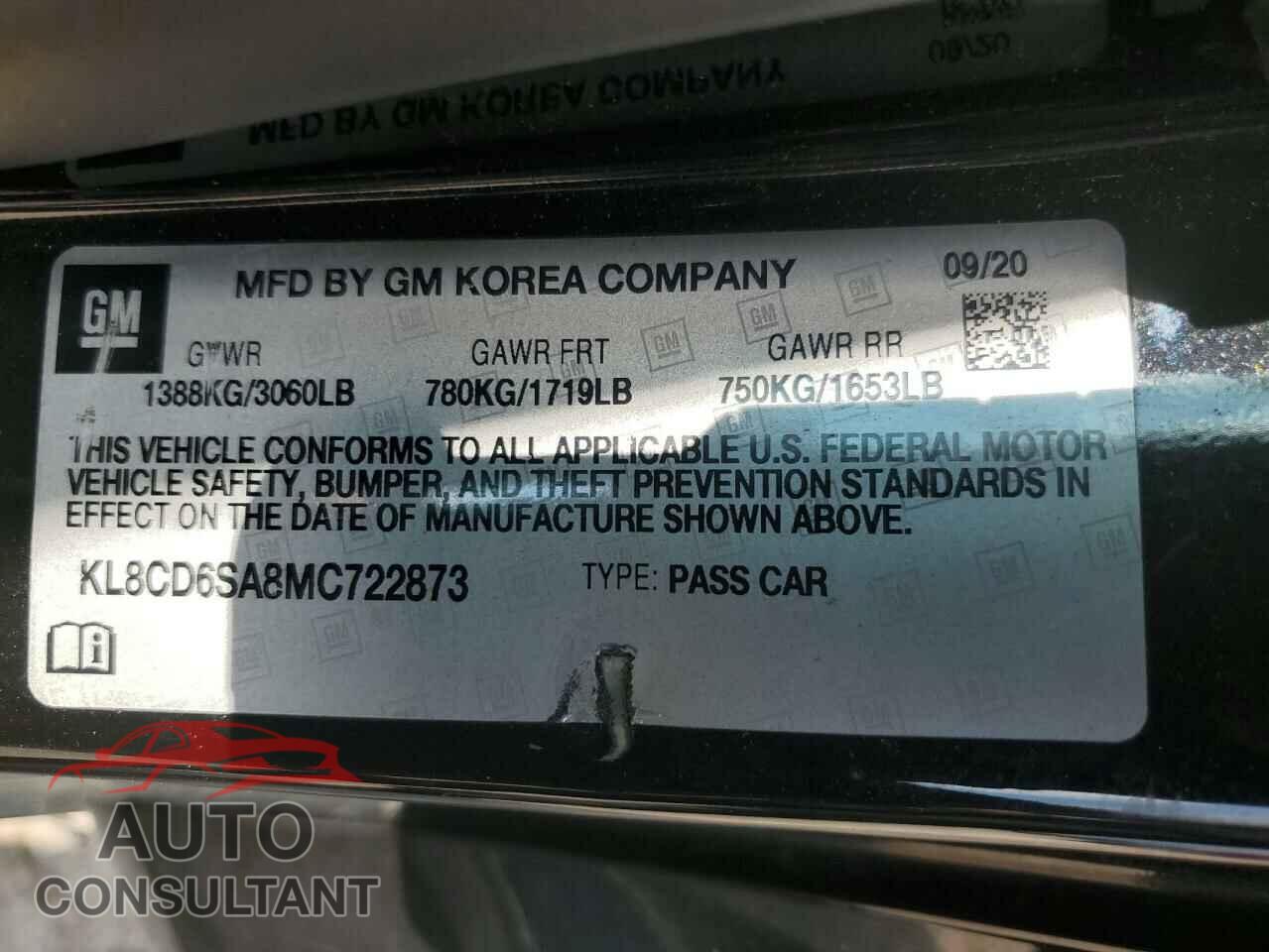 CHEVROLET SPARK 2021 - KL8CD6SA8MC722873