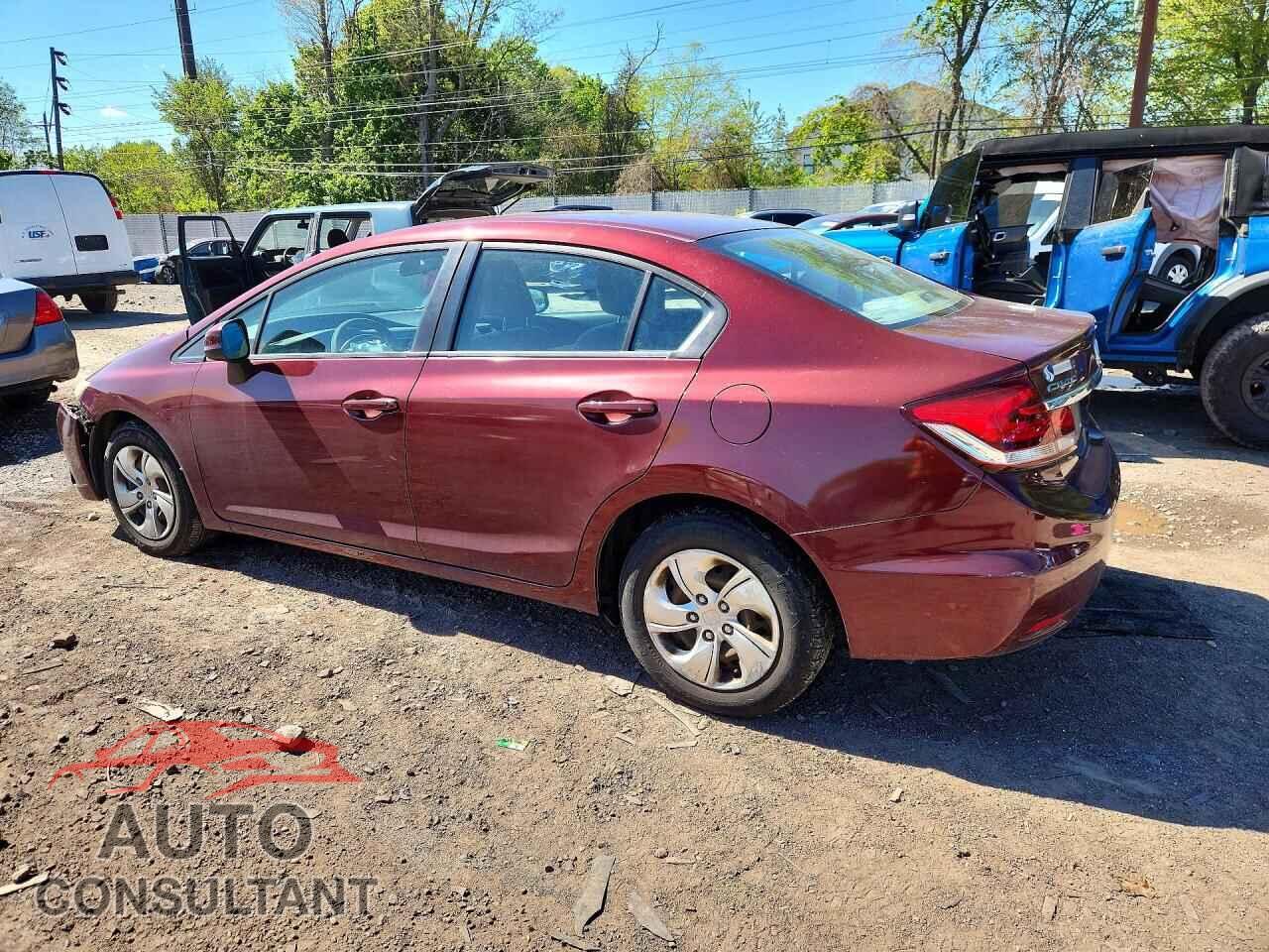 HONDA CIVIC 2013 - 2HGFB2F5XDH509485