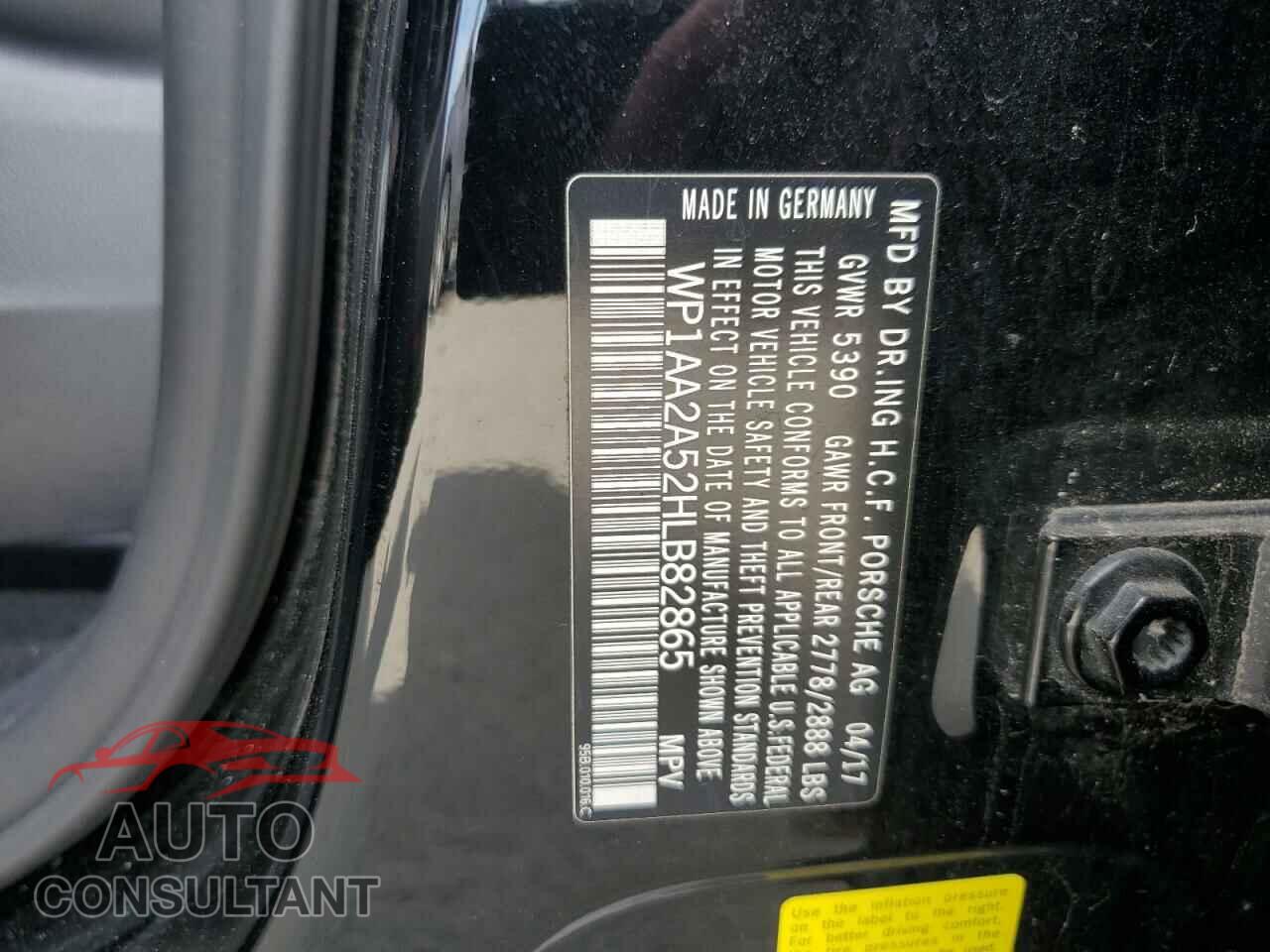 PORSCHE MACAN 2017 - WP1AA2A52HLB82865