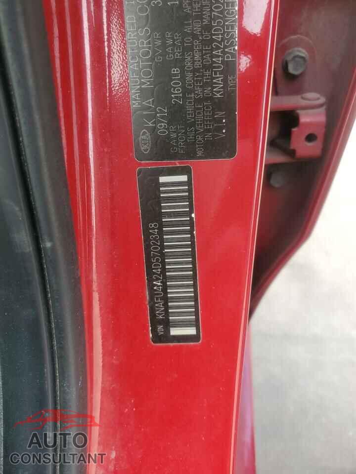 KIA FORTE 2013 - KNAFU4A24D5702348