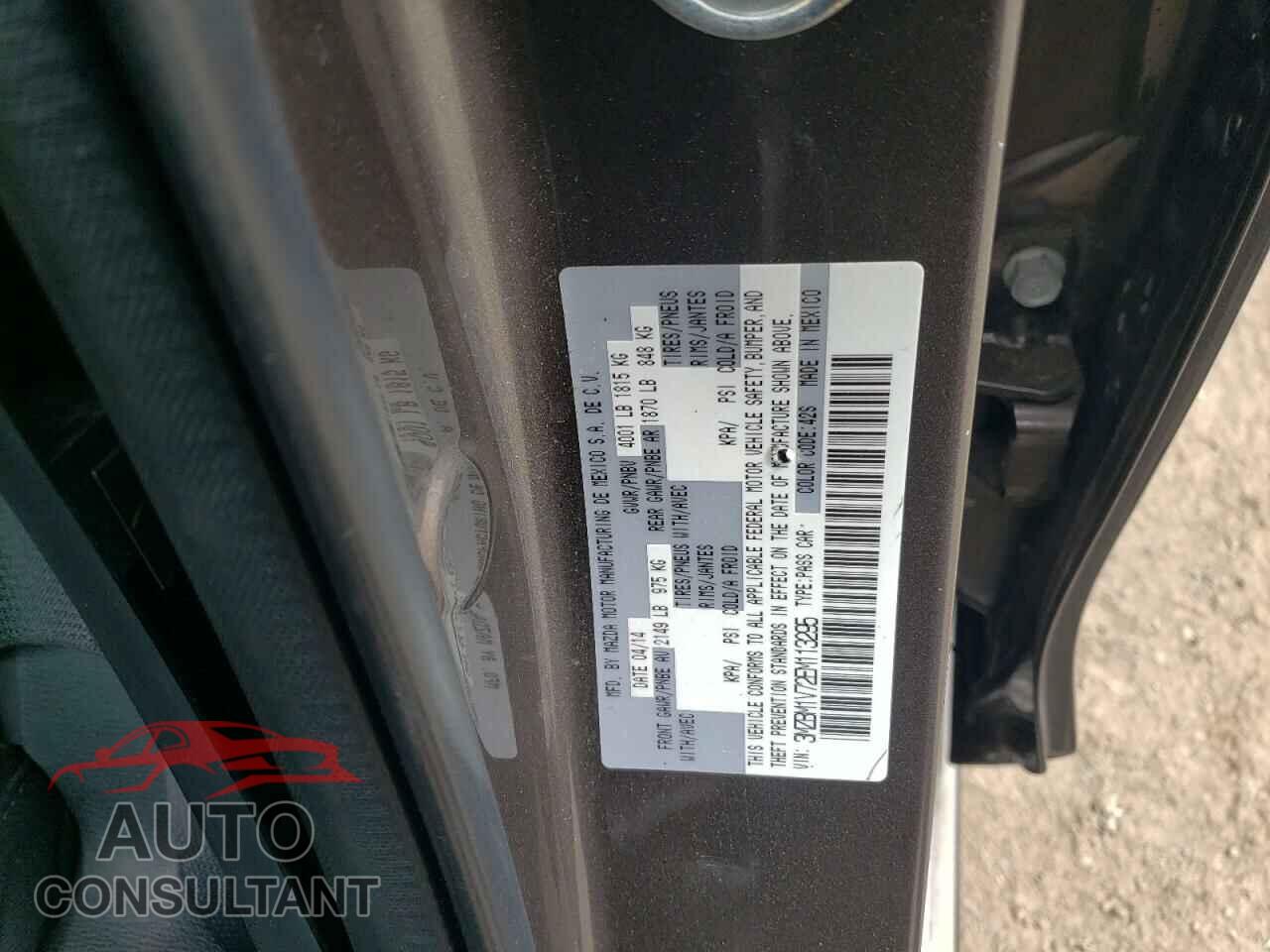 MAZDA 3 2014 - 3MZBM1V72EM113295