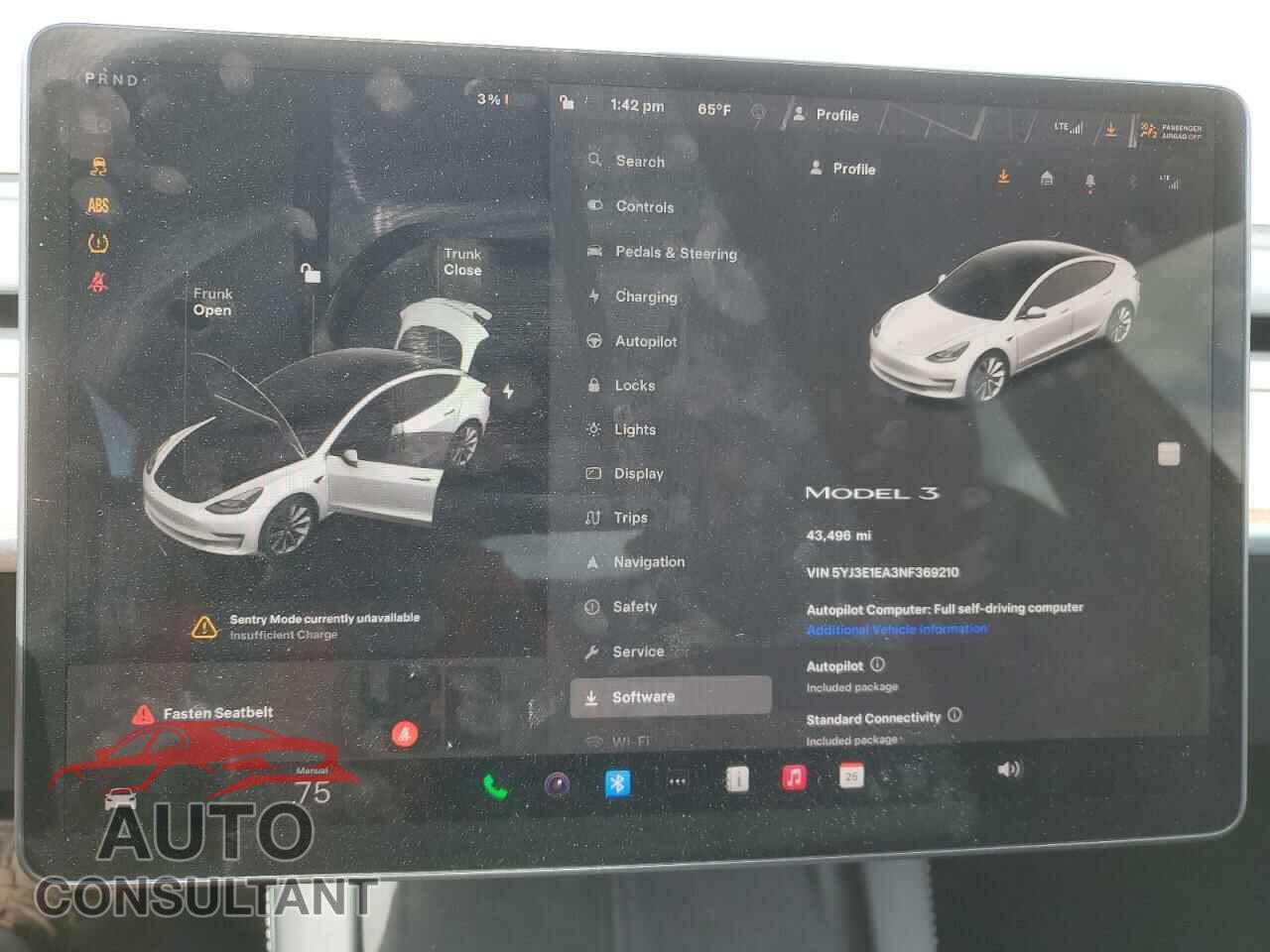 TESLA MODEL 3 2022 - 5YJ3E1EA3NF369210