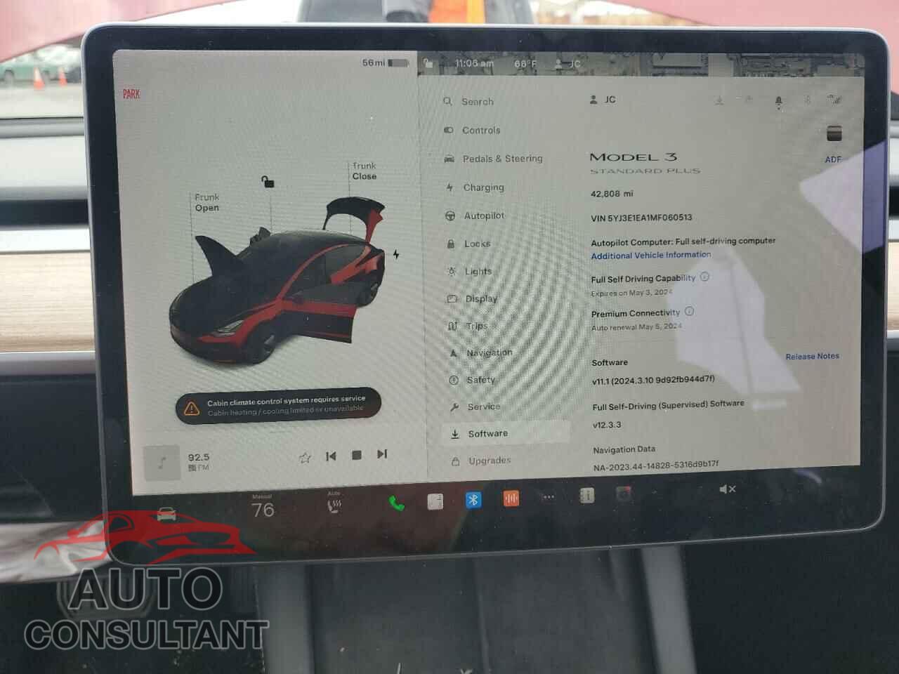 TESLA MODEL 3 2021 - 5YJ3E1EA1MF060513