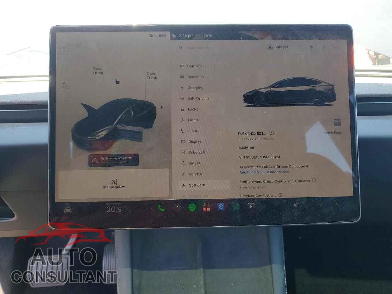 TESLA MODEL 3 2025 - 5YJ3E1EA3SF053124