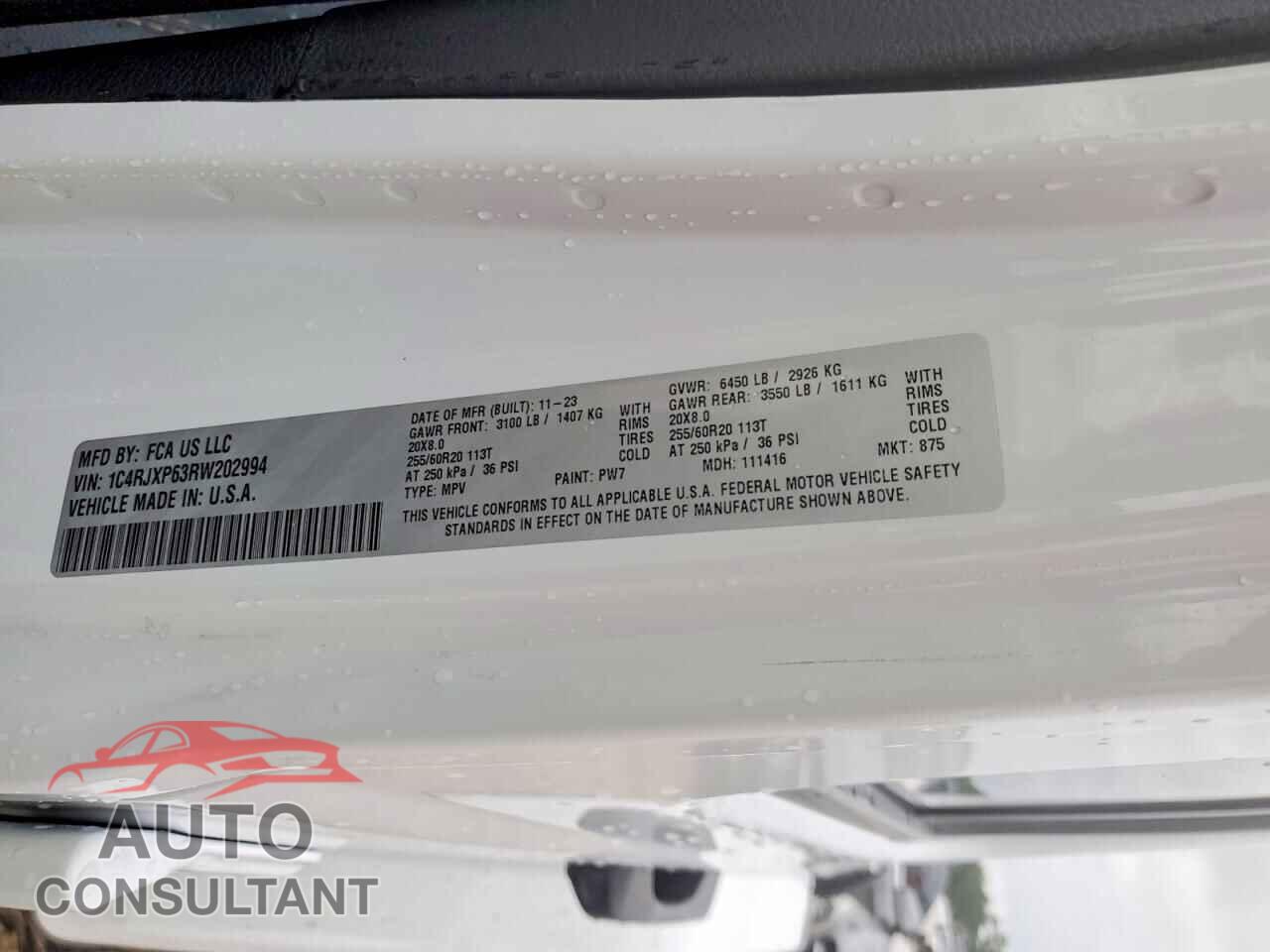 JEEP WRANGLER 2024 - 1C4RJXP63RW202994