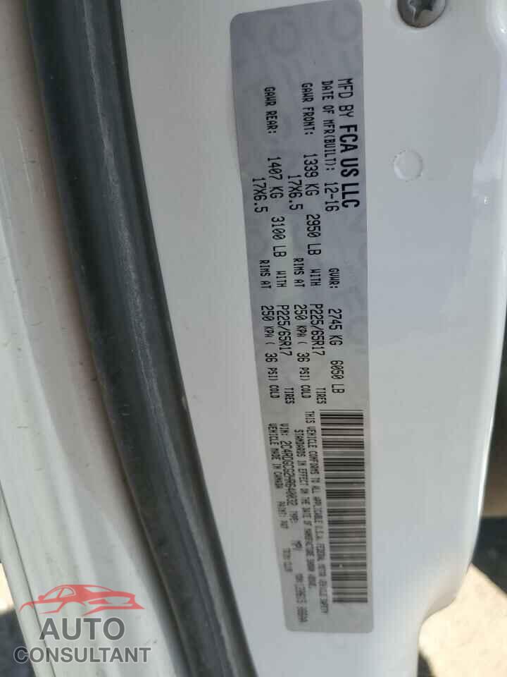 DODGE CARAVAN 2017 - 2C4RDGCG2HR640032