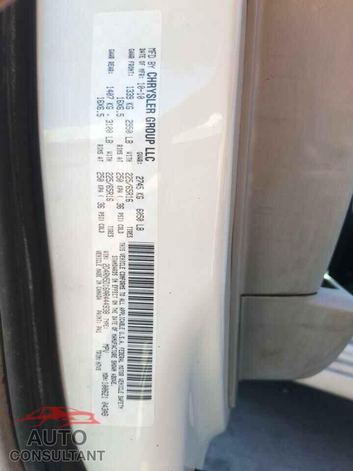 DODGE CARAVAN 2010 - 2D4RN5D16AR444938