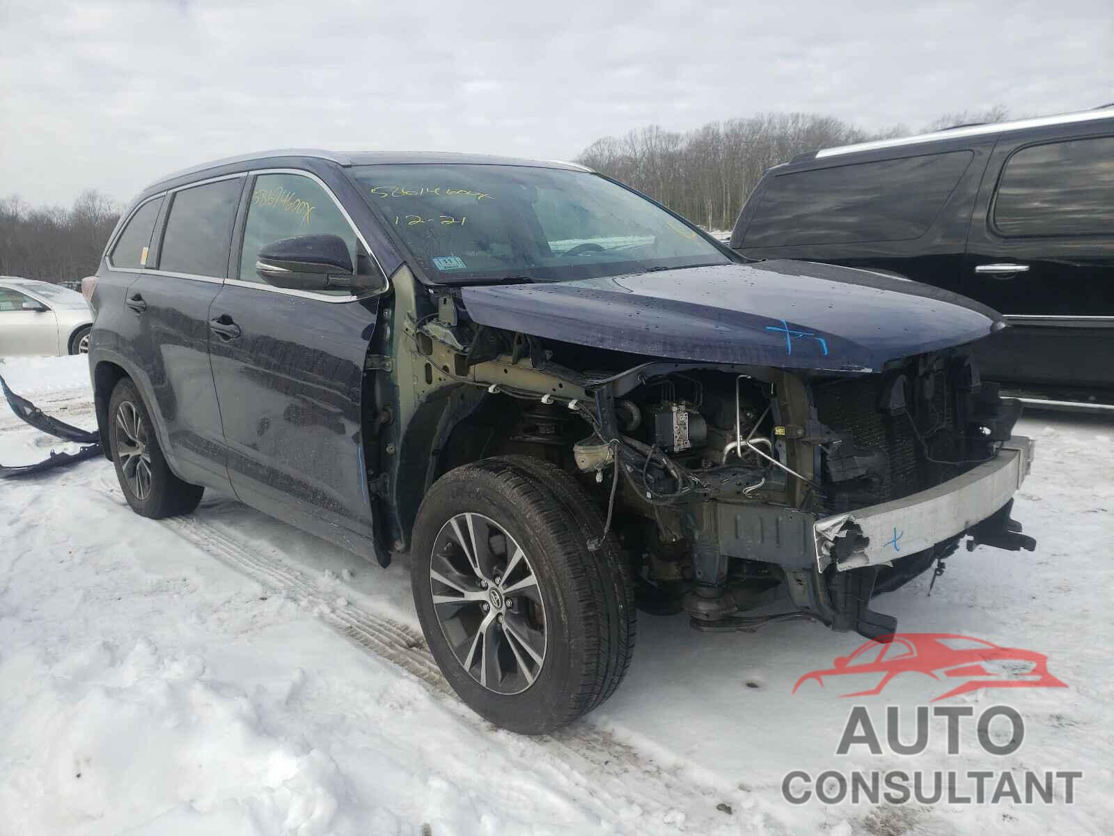 TOYOTA HIGHLANDER 2016 - 5TDJKRFH5GS309891