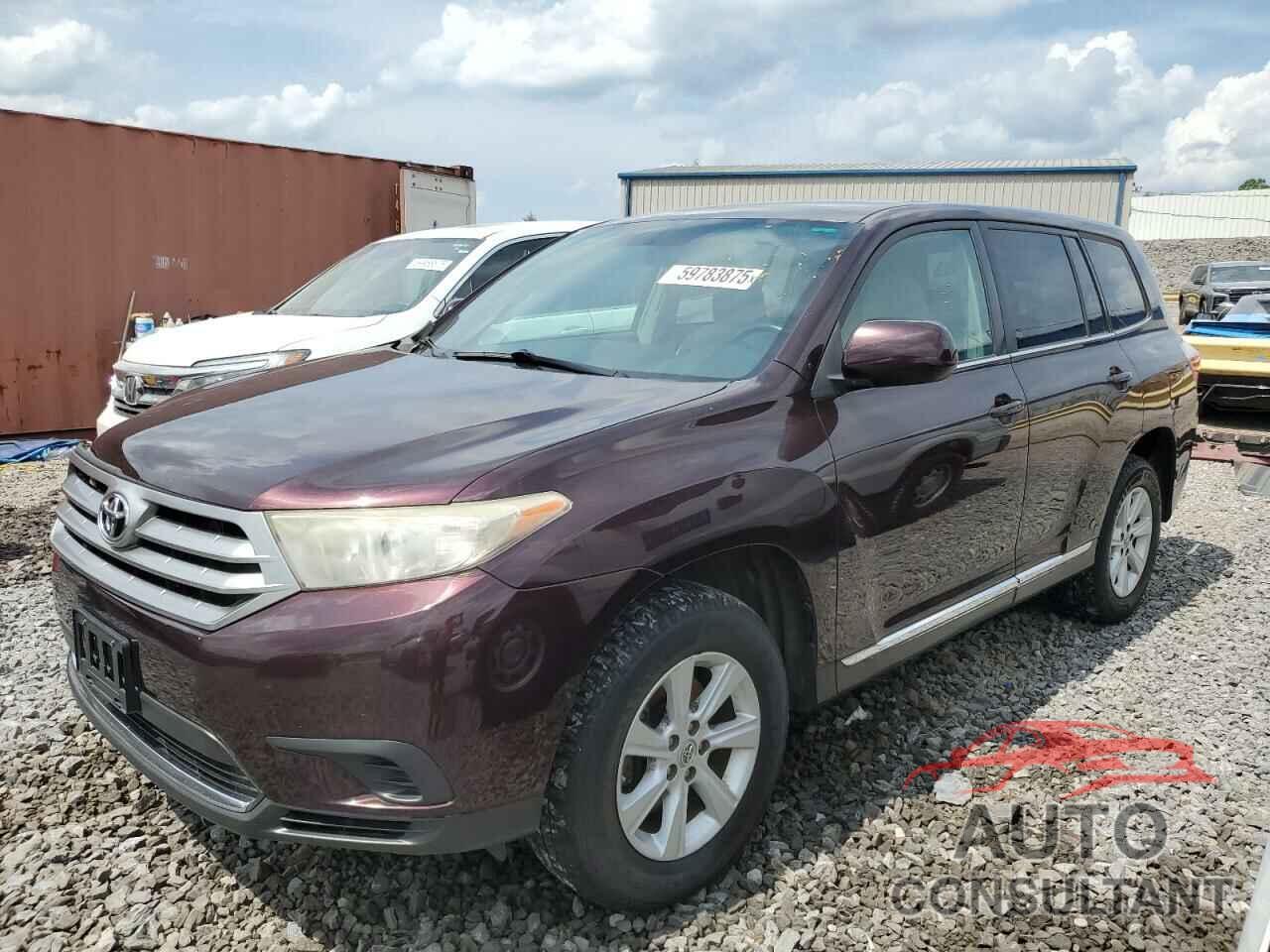 TOYOTA HIGHLANDER 2013 - 5TDBK3EH9DS225118