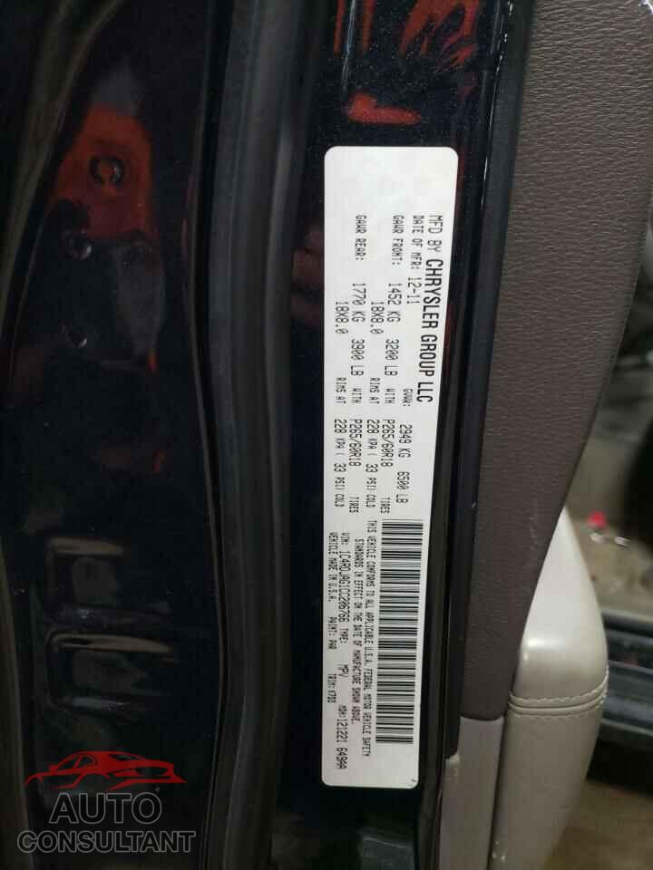 DODGE DURANGO 2012 - 1C4RDJAG1CC206766