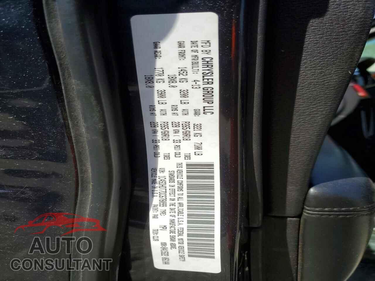 DODGE DURANGO 2013 - 1C4SDHDT7DC678099