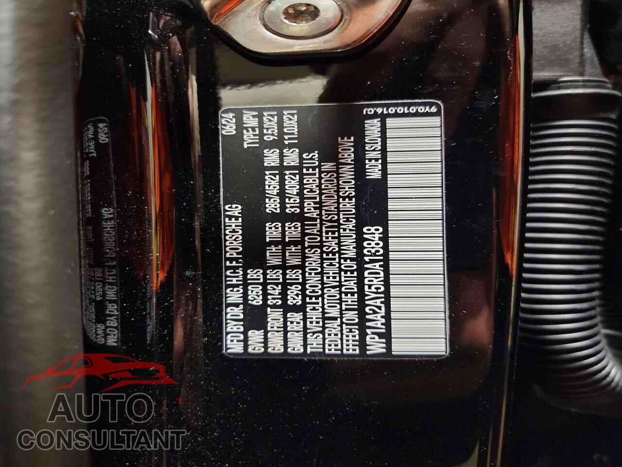 PORSCHE CAYENNE 2024 - WP1AA2AY5RDA13848