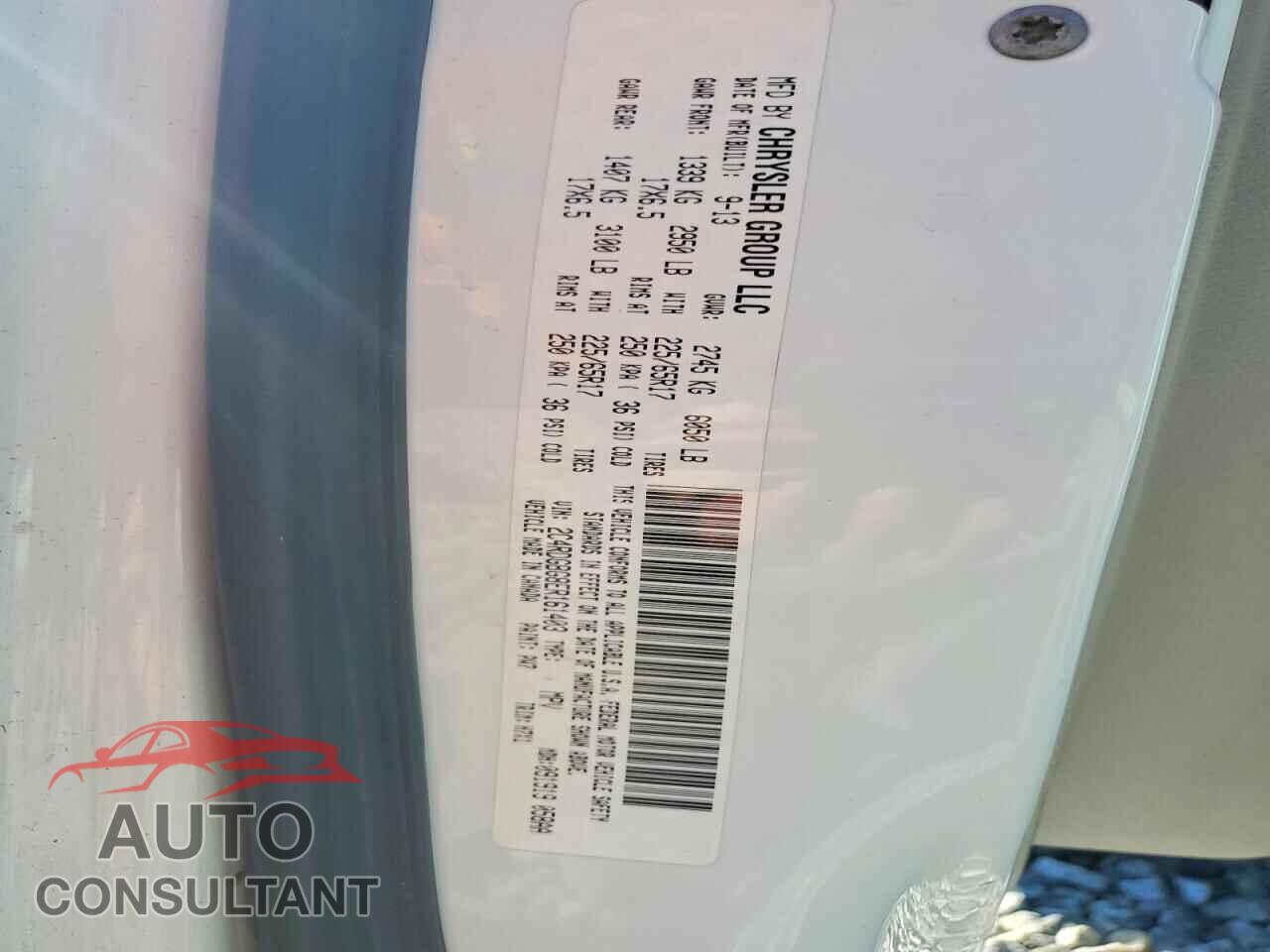 DODGE CARAVAN 2014 - 2C4RDGBG8ER161403