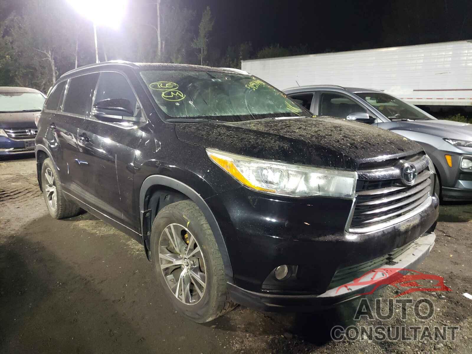 TOYOTA HIGHLANDER 2016 - 5TDJKRFH8GS272206