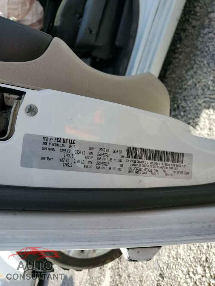 DODGE CARAVAN 2017 - 2C4RDGBG1HR864328