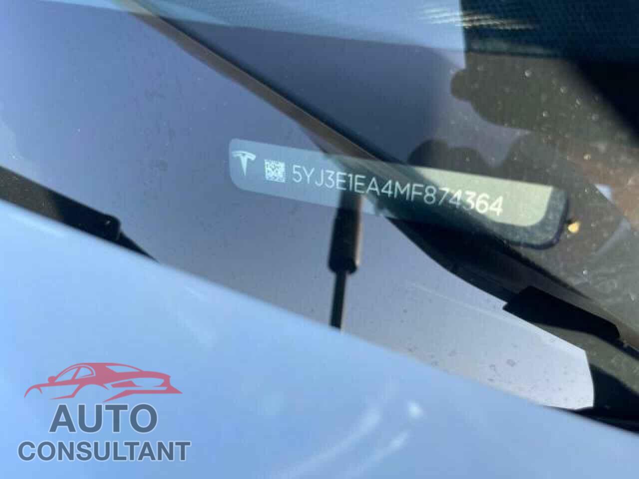 TESLA MODEL 3 2021 - 5YJ3E1EA4MF874364