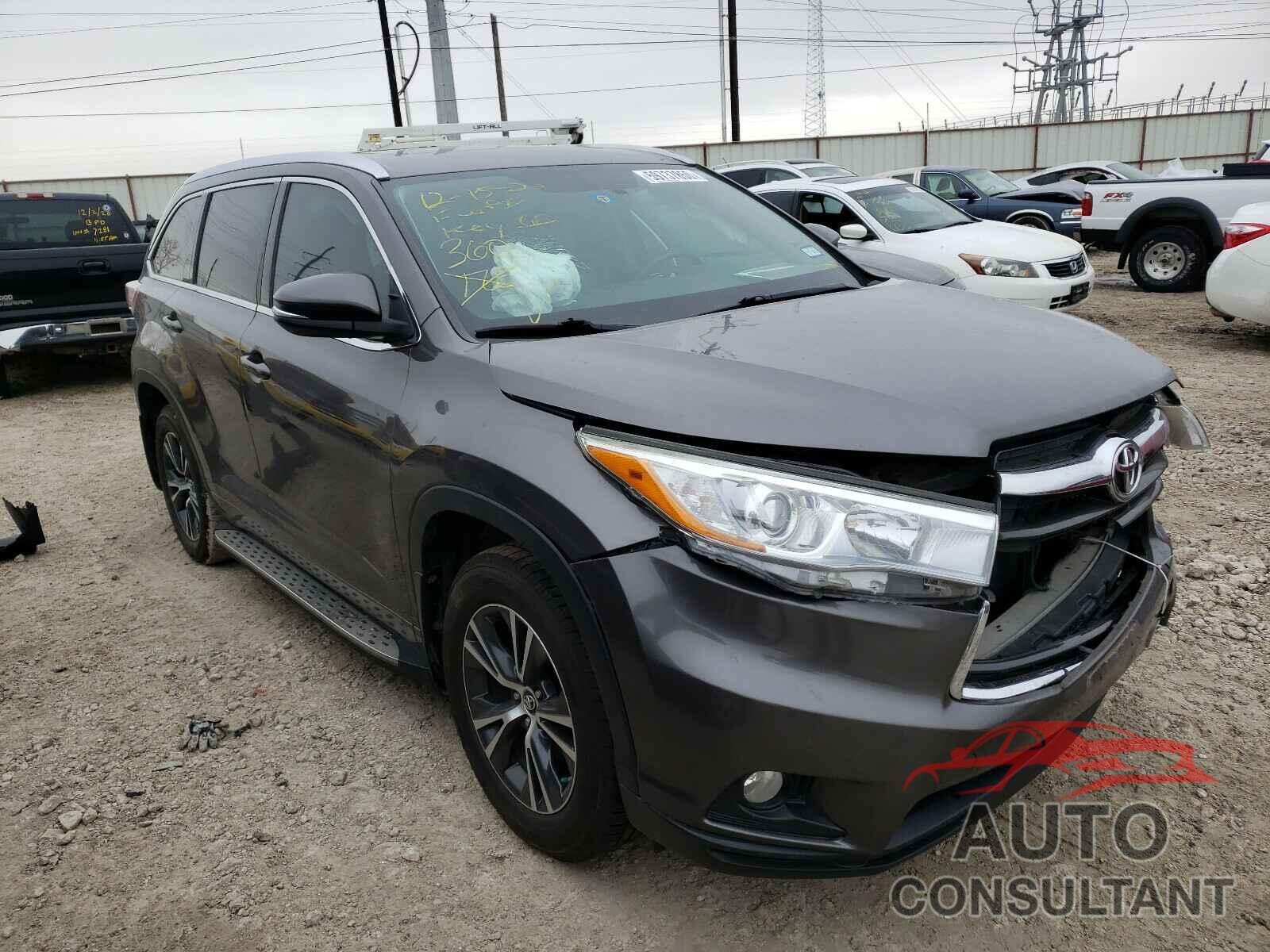 TOYOTA HIGHLANDER 2016 - 5TDKKRFH8GS182333