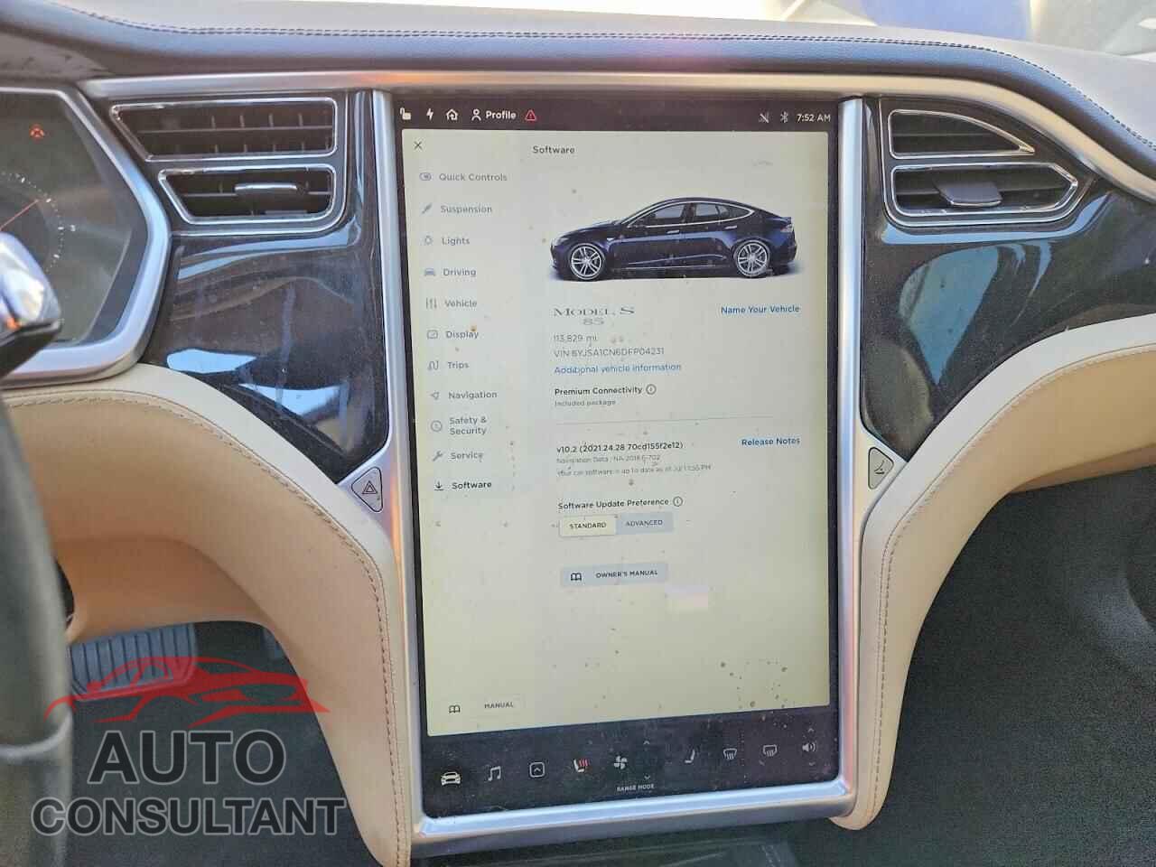 TESLA MODEL S 2013 - 5YJSA1CN6DFP04231
