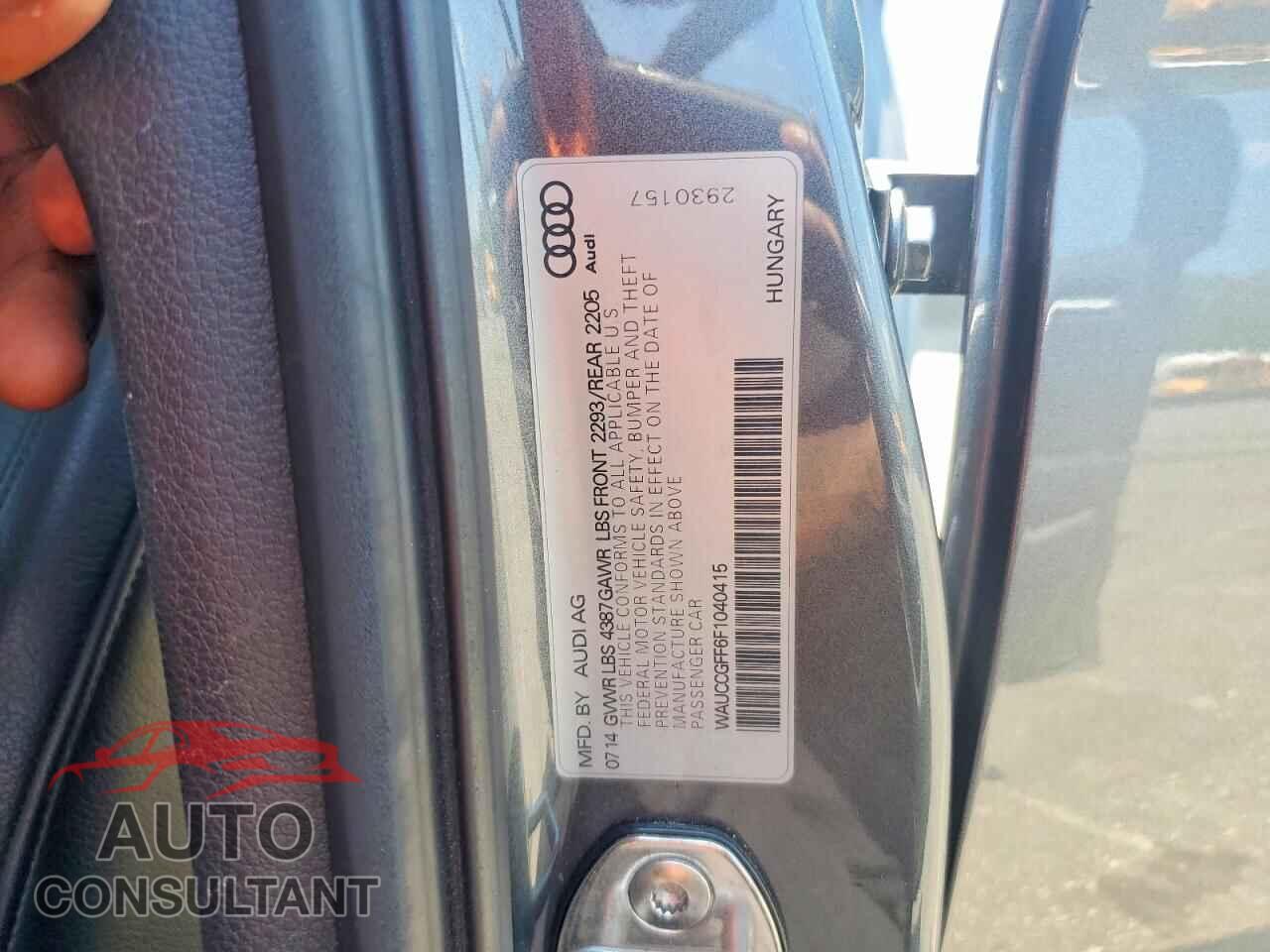 AUDI A3 2015 - WAUCCGFF6F1040415