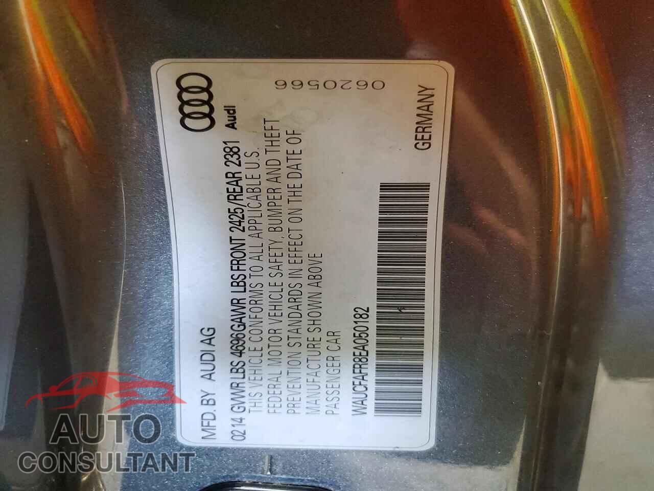 AUDI A5 2014 - WAUCFAFR8EA050182