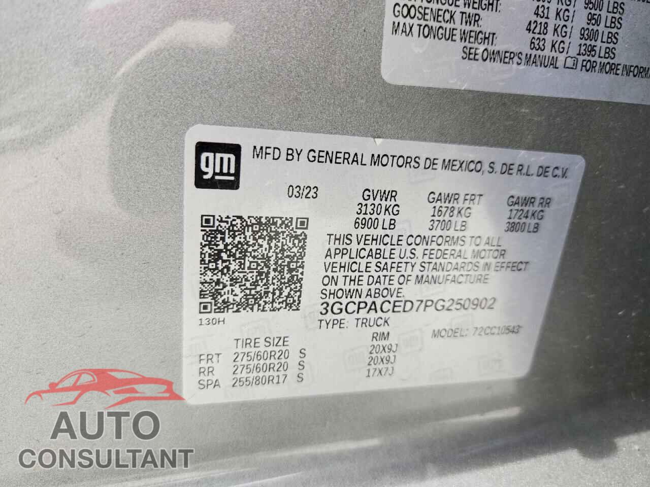 CHEVROLET SILVERADO 2023 - 3GCPACED7PG250902