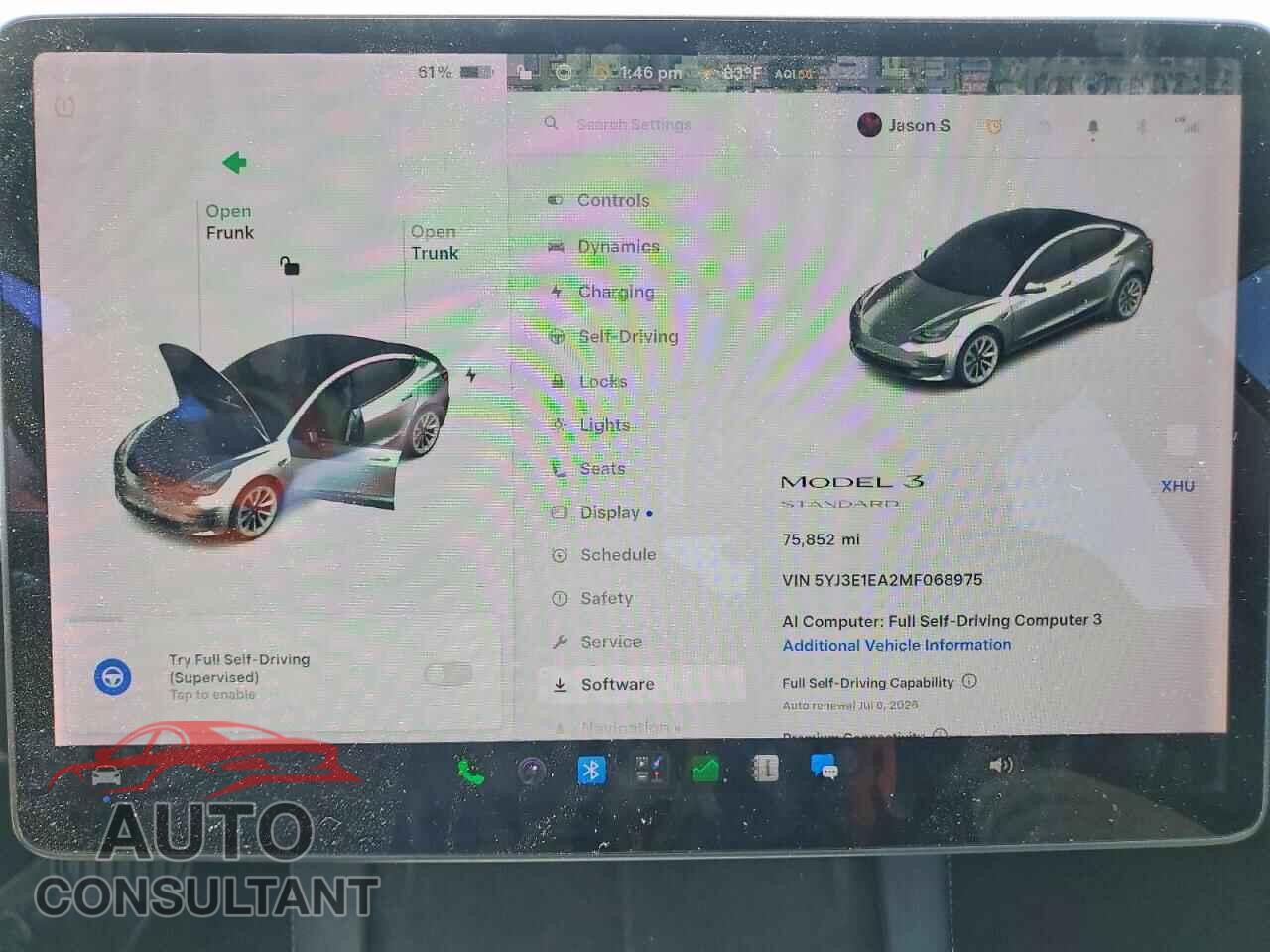 TESLA MODEL 3 2021 - 5YJ3E1EA2MF068975