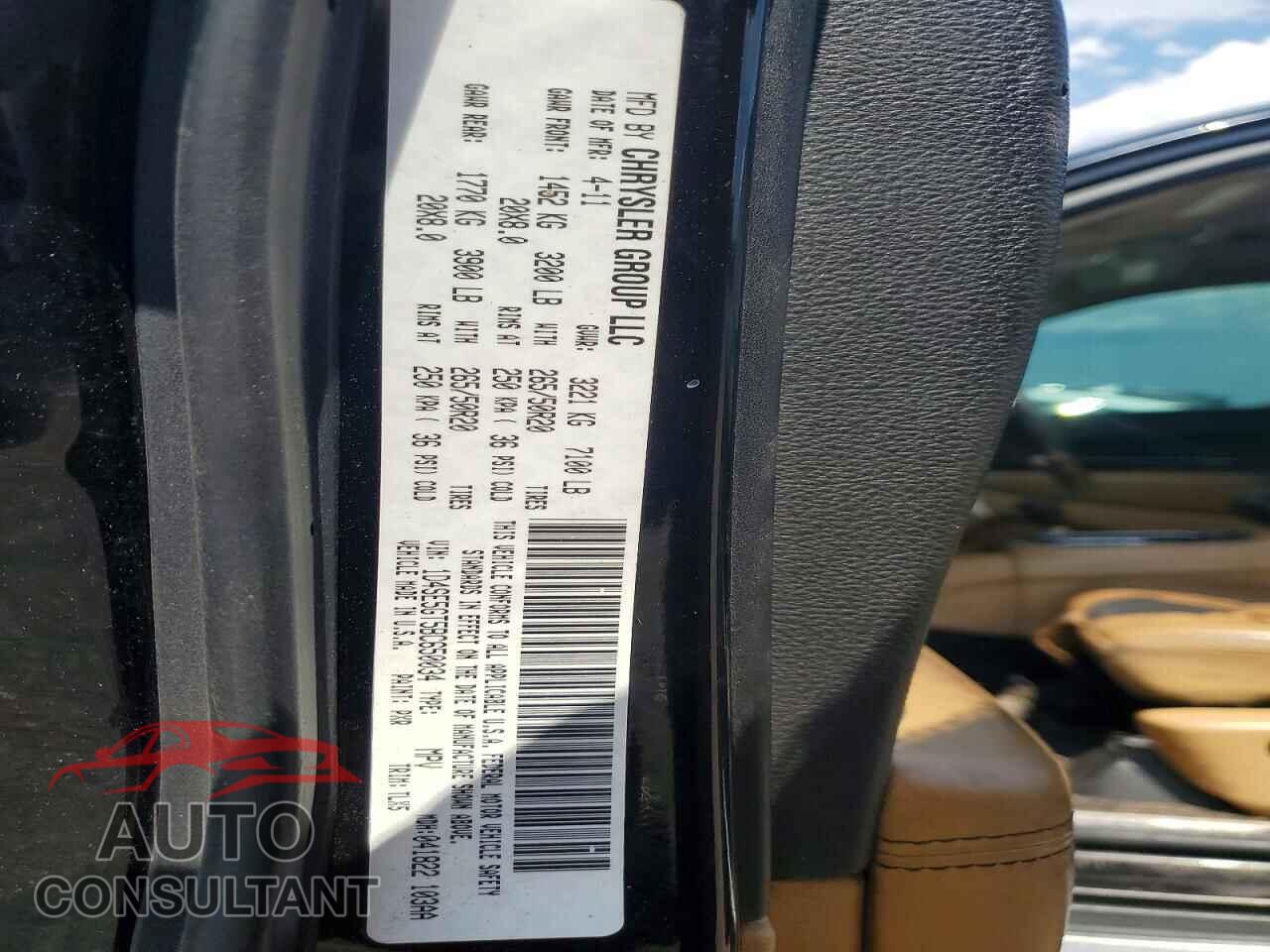 DODGE DURANGO 2011 - 1D4SE5GT5BC650034